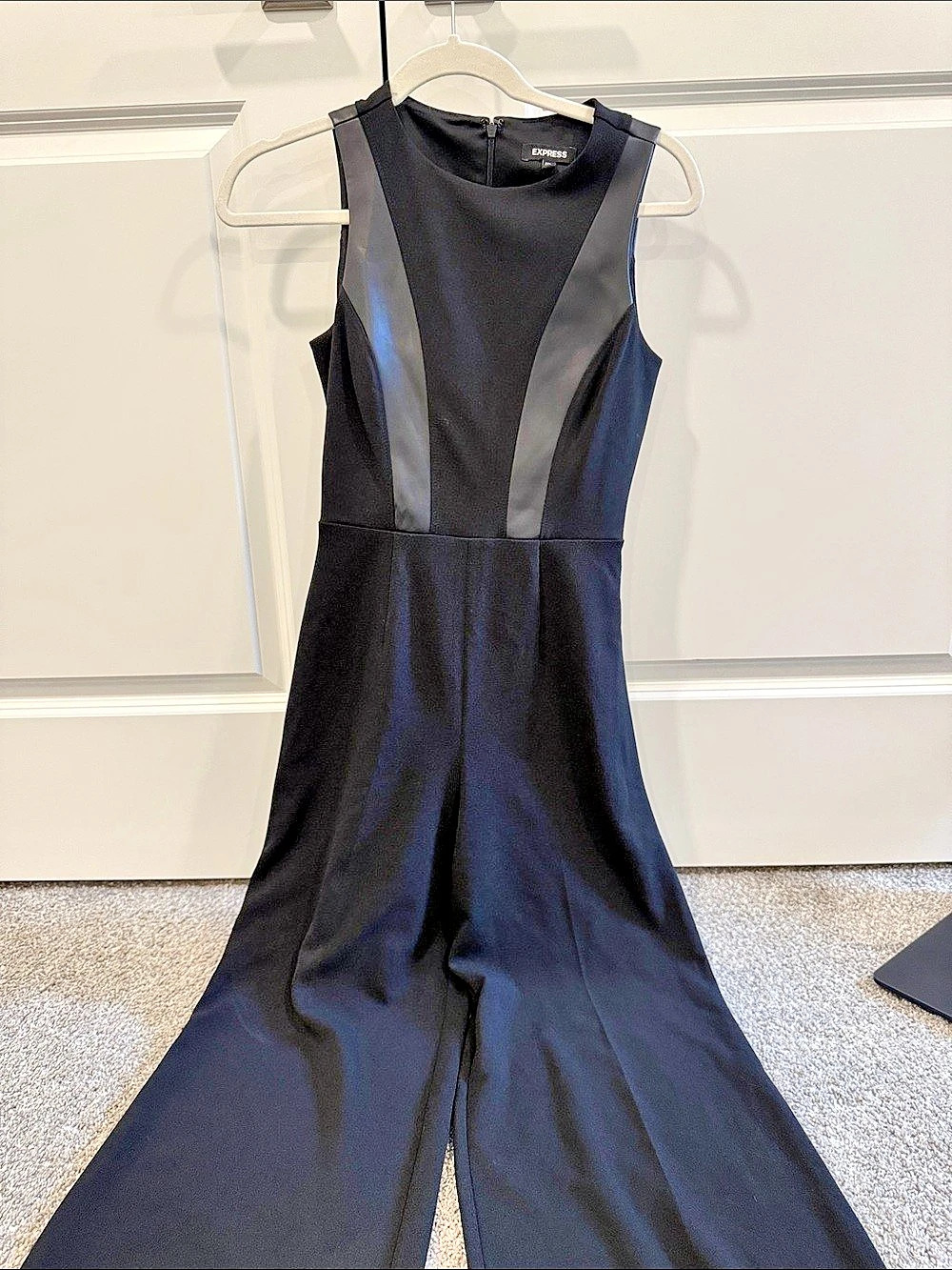 Express Sleeveless Wide Leg Jumpsuit in Black Size XS